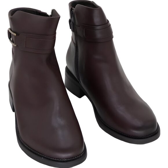Clarks Maye Bella Bordeaux women's ankle boots US 9.5W EU 41 - Picture 1 of 6